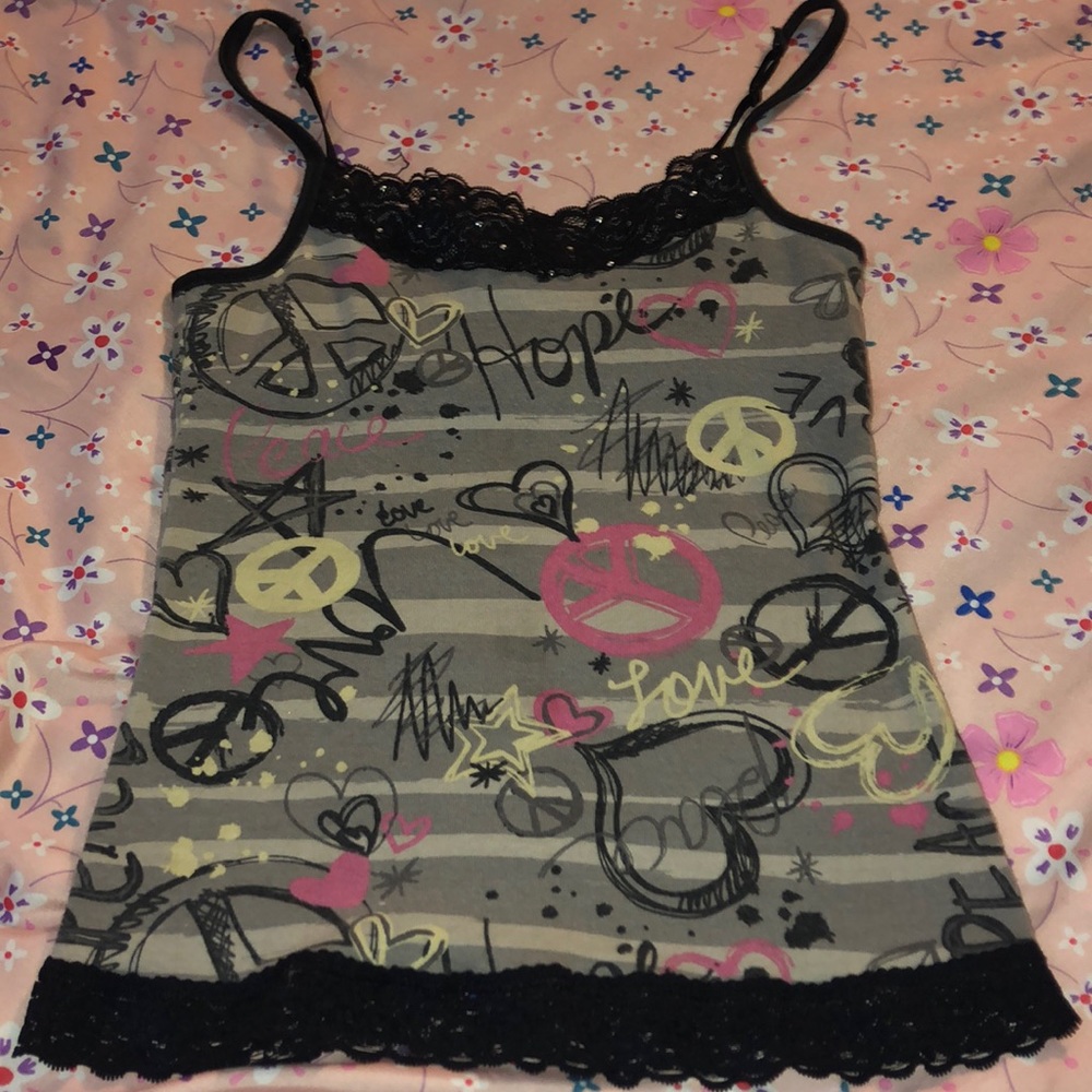 Black (peace)tank top